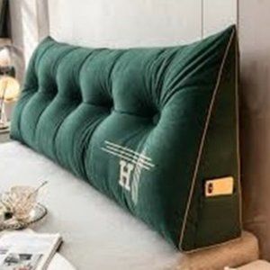 Luxury Embroidered Wedge Pillow - Queen Size